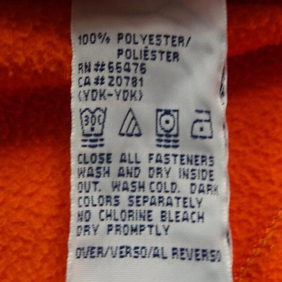 Tommy Hilfiger Orange Suede Vest Size Medium - Picture 5 of 5